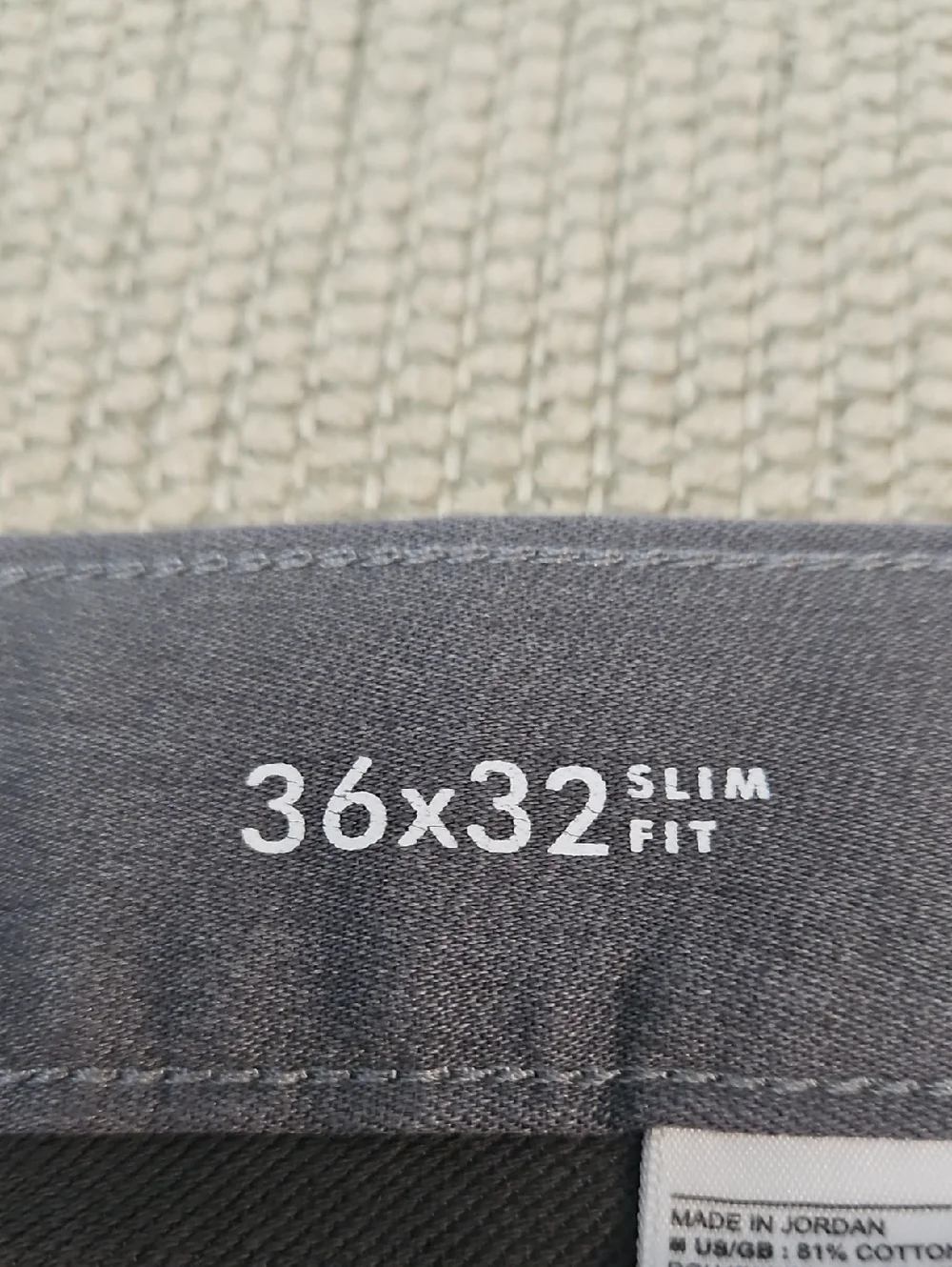 Banana Republic Slim Traveler Pants Men 36 Heathered Grey